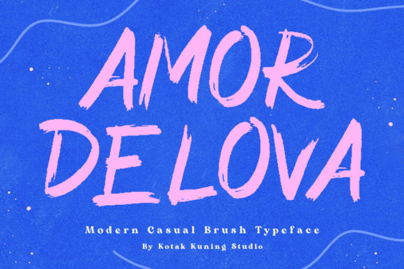 Amor Delova: A Casual, Fun Display Font for Modern Branding and Creative Projects