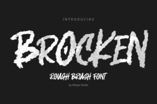 BROCKEN DISPLAY FONT FOR IMPACTFUL DESIGN