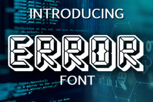 Error Font for Unique Creative Projects