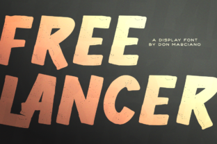 Freelancer Font: Bold, Textured, and Full of Life