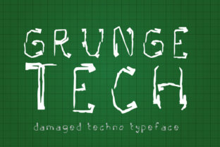Grunge Tech: A Sci-Fi-Inspired Font for Modern Creativity