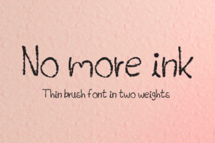 No More Ink: A Playful Font That Adds Personality to Every Project