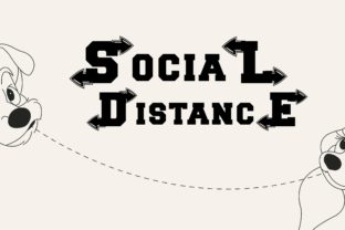 Social Distance Font