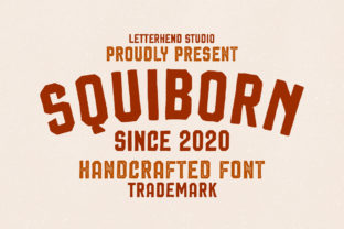 Squiborn: A Bold Hand-Drawn Display Font for Creative Projects