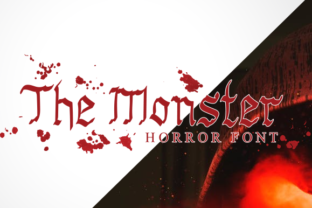 The Monster Font for Creepy Designs