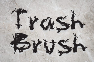 Trash Brush: A Casual Display Font for Modern Creativity